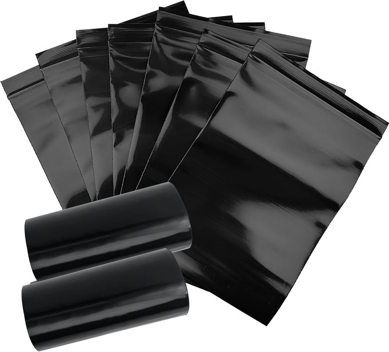 Cydioa Sanitary Napkin Disposal Bags, Women Tampon Disposal Bags for Feminine Hygiene, Self-sealing, Black, 120 pcs (4 x 6 inches) - Image 1